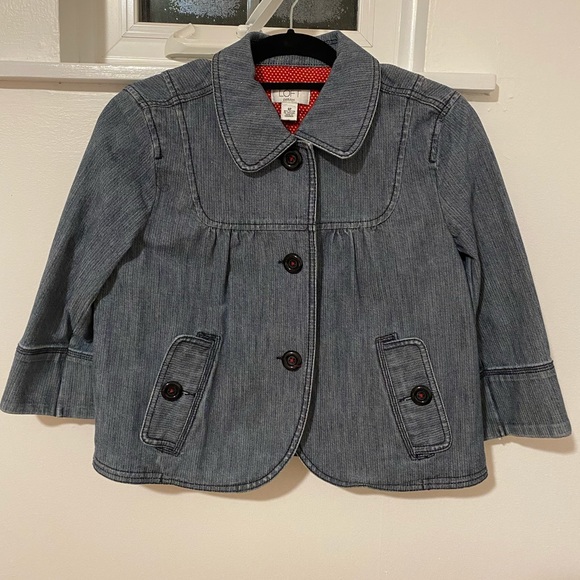 LOFT denim jacket- size 8P - Picture 1 of 8